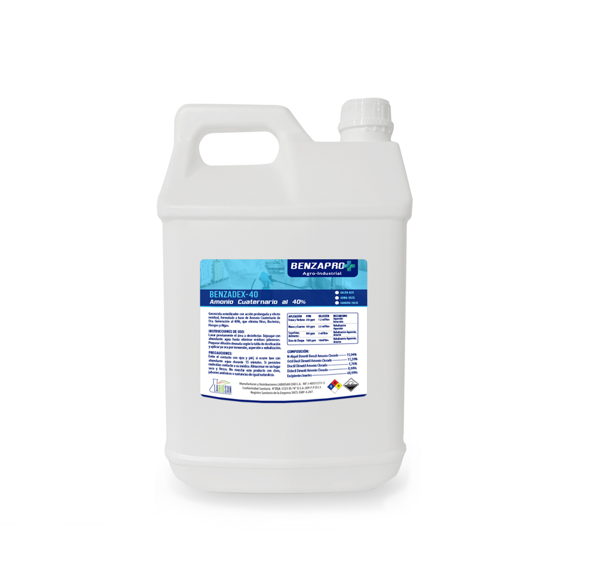 BENZADEX-40 AMONIO CUATERNARIO AL 40%